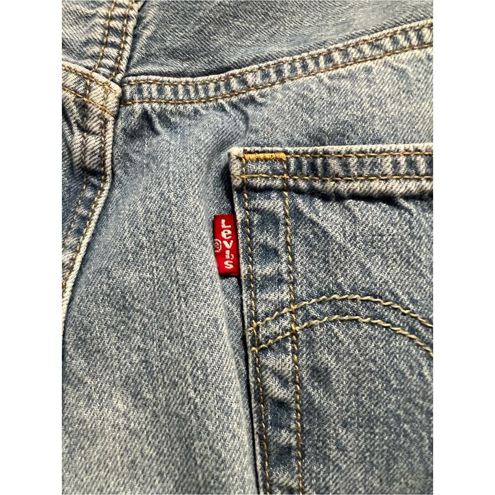 Levi’s 501 T Distressed Jeans Men’s W31 L28 Light Wash Tapered Denim - Picture 7 of 14